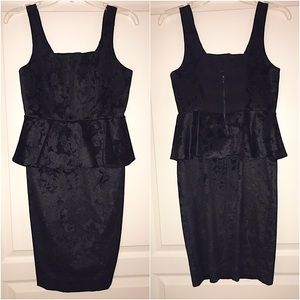 Velvet Peplum Formal Dress
